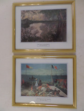 PAIR of Framed Claude Monet Prints