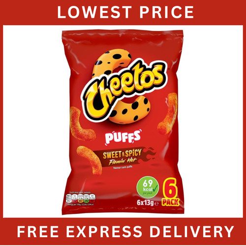 Cheetos puffs sweet spicy - cheetos,