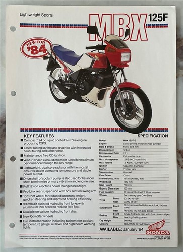 Honda mbx125f lightweight - mbx125f,