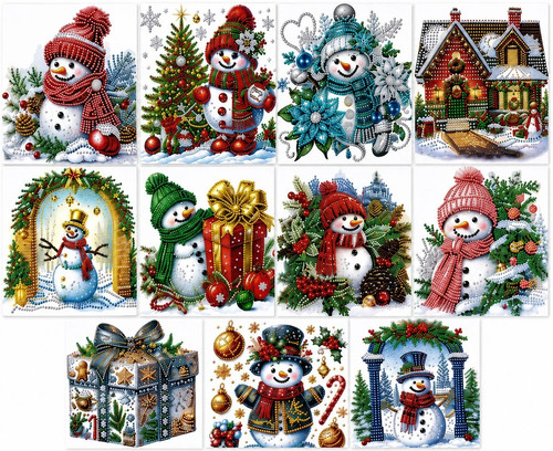 Diamond art christmas cards - diamond,