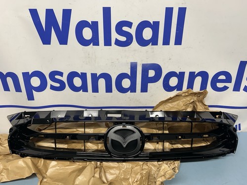 Mazda black front top grill - front,
