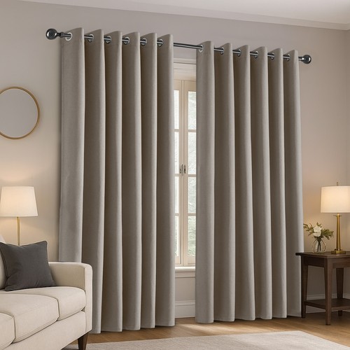 100 blackout eyelet curtains - blackout,