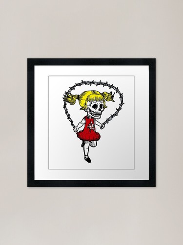 Barb wired framed art - barb,