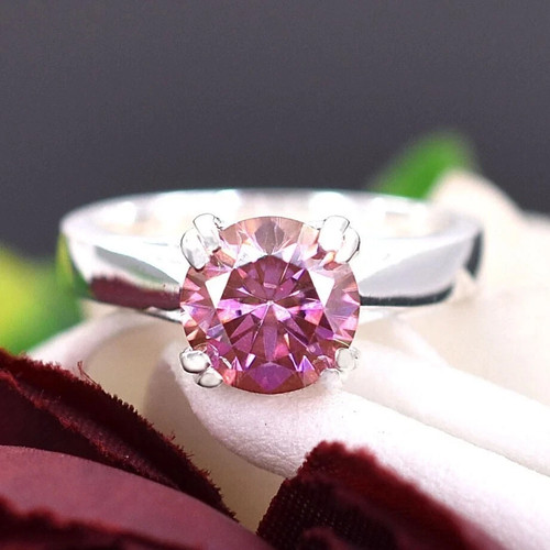 Round cut natural pink - 2,