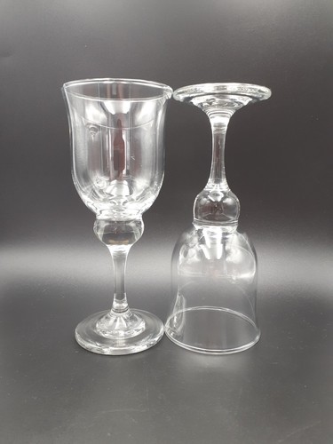 Hand blown set clear - of,