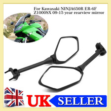 2x Mirrors Left Right Pair For Kawasaki EX650 Ninja 650 ER-6F 09-16 EX400 ZX1000