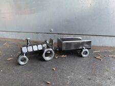 Scrap metal art, Tractor and Trailer, farming welded HANDMADE