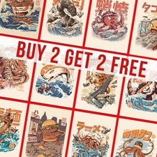 Vintage Japanese Kaijus Wall