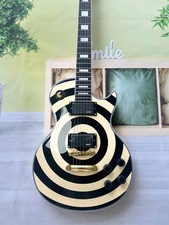 LP Zakk Wylde Yellow Bullseye Electric Guitar Fixed Bridge Gold Parts EMG Pickup