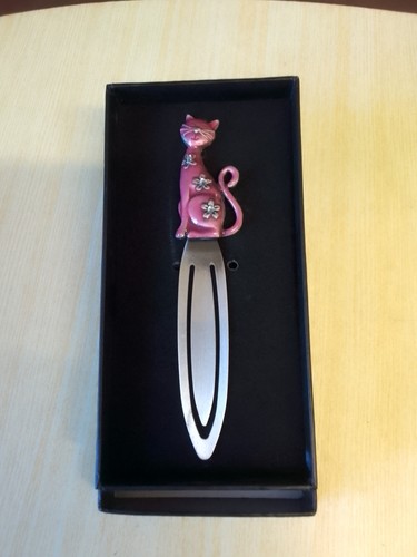 Pewter enamel and - enamel, cat