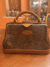 Texier Satchel Doctor's Bag Purse Shoulder Bag Brown. Made In France. No Key