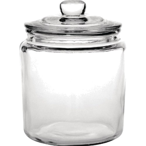 Large biscotti glass jar - glass,
