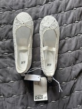 H&M girls lace ballerina flats