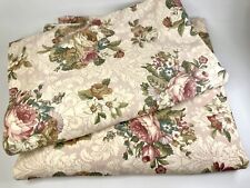 Vintage Dorma Pair Of Curtains Rose Floral Print 180 x 166 cm Cottagecore Chic
