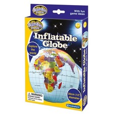 30cm Inflatable Globe Ball - Children's Blow Up Globe Beach Ball Geography Toy