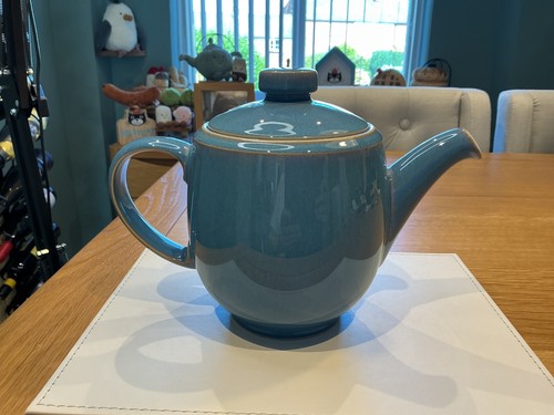 Denby azure teapot - azure, stoneware