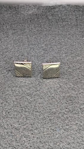 Swank silver tone cufflinks - swank,