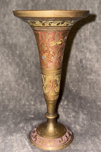 Indian engraved vintage brass - vintage,