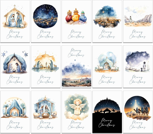 Religious christmas cards - religious,