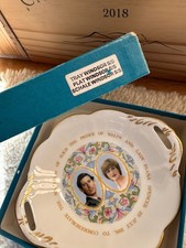 Coalport Charles and Diana 1981 Royal Wedding bone china souvenir tray