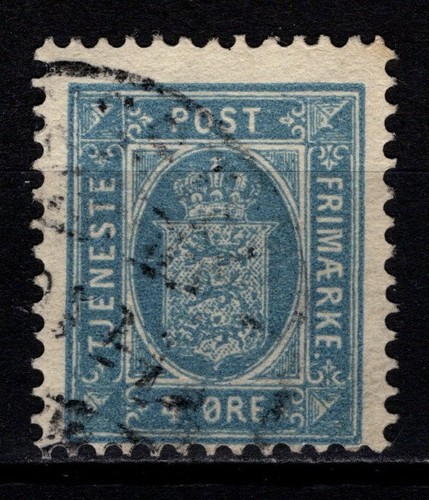 Denmark 1875 off 4o blue - 1875-02,