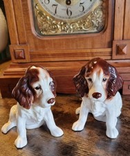2x vintage Sylvac spaniel