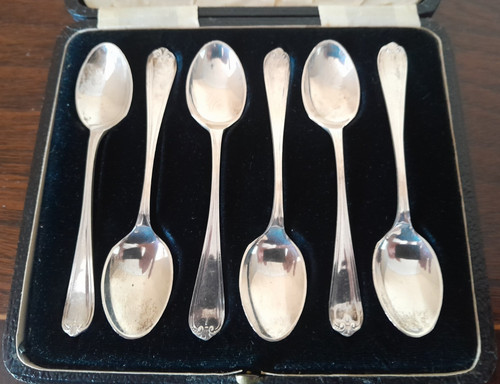 Sterling silver teaspoon set - sterling,