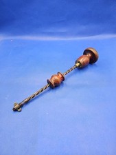 Vintage gents wooden, steel & Brass Archimedes hand drill old tool