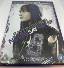 Justin Bieber Never Say Never DVD New and Sealed
