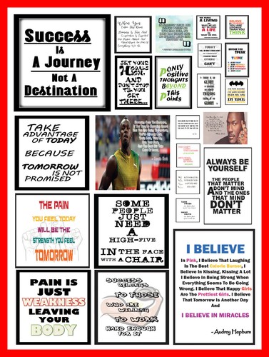 Laminated motivational - a4,