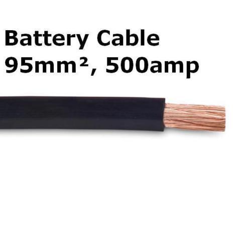 95mm2 battery cable - cable, black