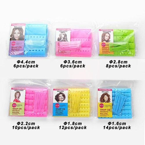 Packs plastic hair rollers - packs,