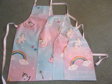 Unicorn pvc aprons sizes - pvc, in
