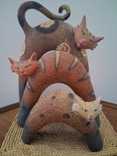 Set Of Three Hand Made Pottery