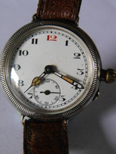 c1926 SOLID SILVER FRANCOIS BORGEL WATCH / WRISTWATCH