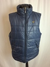 Voi Reversable Bodywarmer Vest Gillet Sleeveless Jacket Full Zip Blue XL A3234