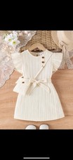 Children’s Cream Coloured Summer Dress- size- 1-2 Yrs Old