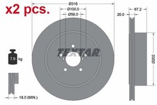 Pcs rear brake disc - x2,