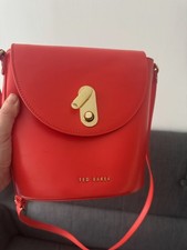 Ted Baker Handbag - Lattifa - Red Leather - Asymmetric Crossbody Bag