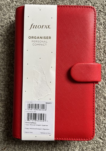 Filofax red organiser personal - red,