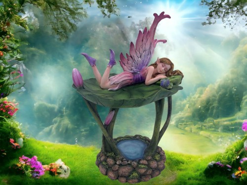 Enchanted water lily fairy - enchanted,