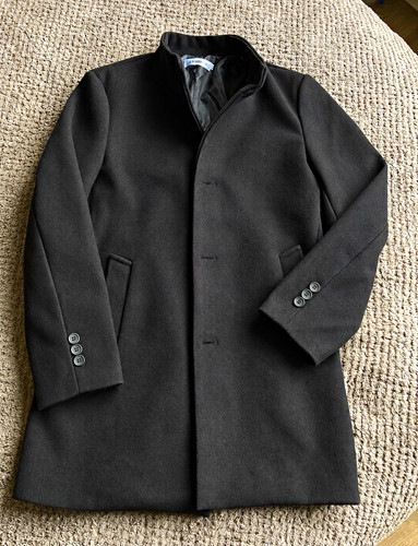 Fashion black pea coat size - pea,