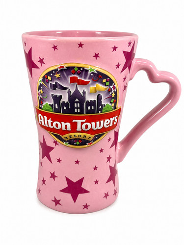 Alton towers pink heart - alton, 3d