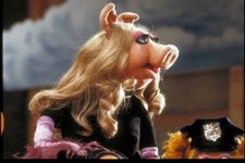 Puppet character Miss Piggy on