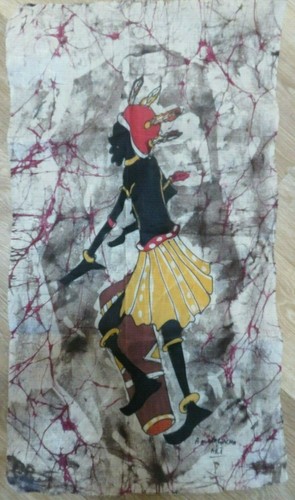 African hand dyed batik - african, fabric