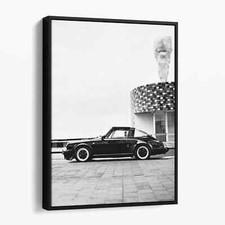 Old Black Porsche 911 Car