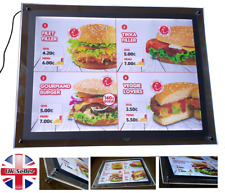 A2 LED CRYSTAL FRAME LIGHT BOX FOR ADVERTISING OR TAKEAWAY MENU DISPLAY