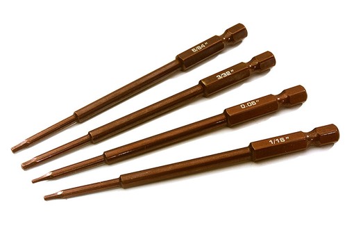Standard hex tip tool set - set, 1/4