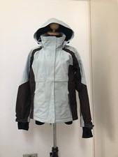 Ladies White Stuff Baby Blue Ski Winter Jacket Windbreaker Size 12 UK