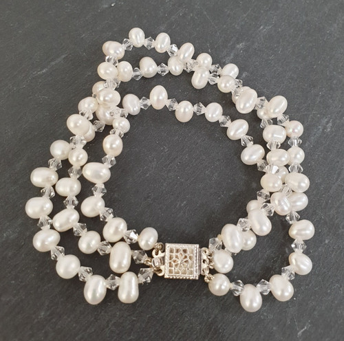 Faux pearl clear - faux, stone